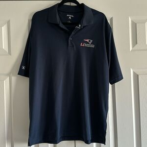 Antigua Men’s Navy Blue LI (51) New England Patriots Super Bowl Champion Shirt